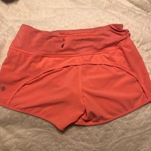 Lululemon coral shorts